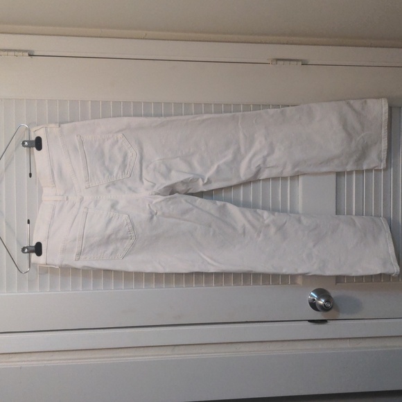 J. crew slim demi boot sz 28 white (approx 27.5 inch inseam and waist 32 around) - Picture 4 of 4